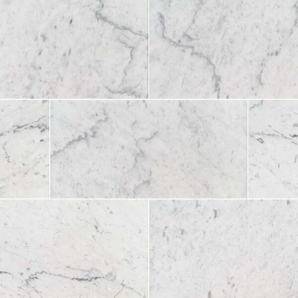 CARRARA WHITE 12" X 24" X 0.38" POLISHED
