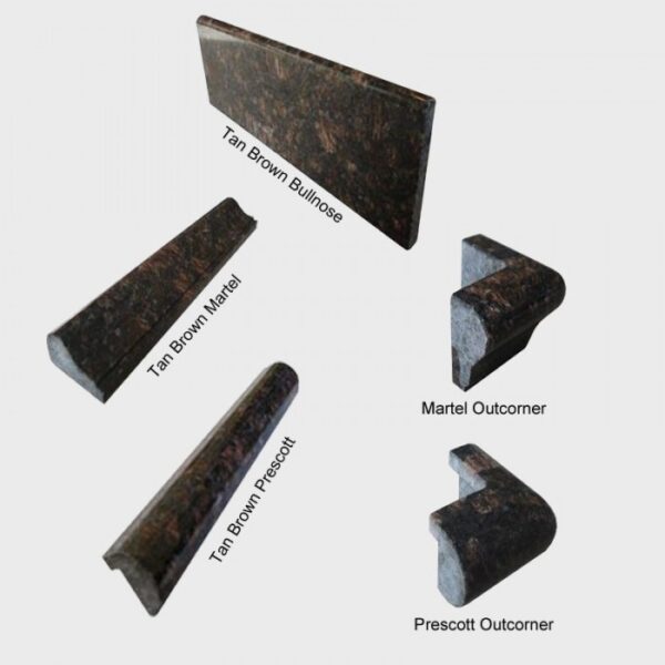 Tan Brown Edge Pieces