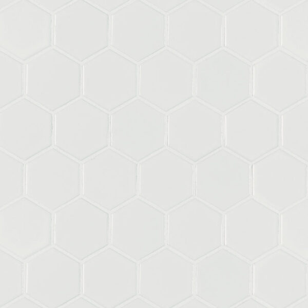 Bianco Dolomite 2" Hexagon Pol