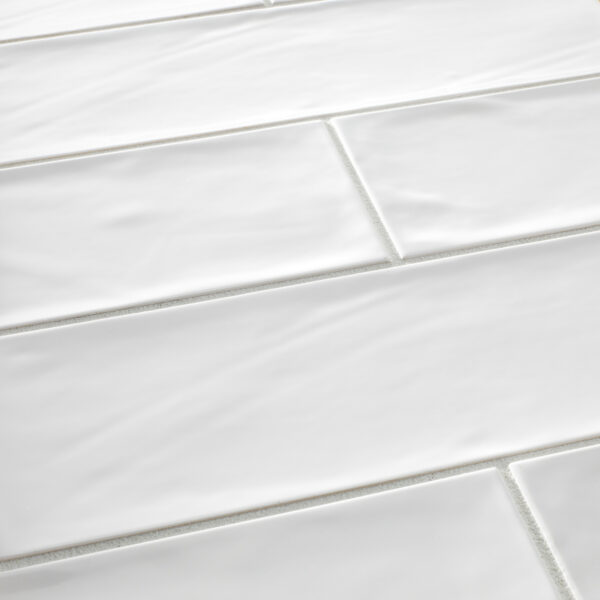Bulevar White Ceramic Wall Tile - 4 x 12 in.