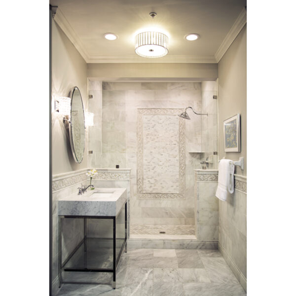 Hampton Carrara Polished Marble Wall and Floor Tile - 12 x 24 in. - Image 3