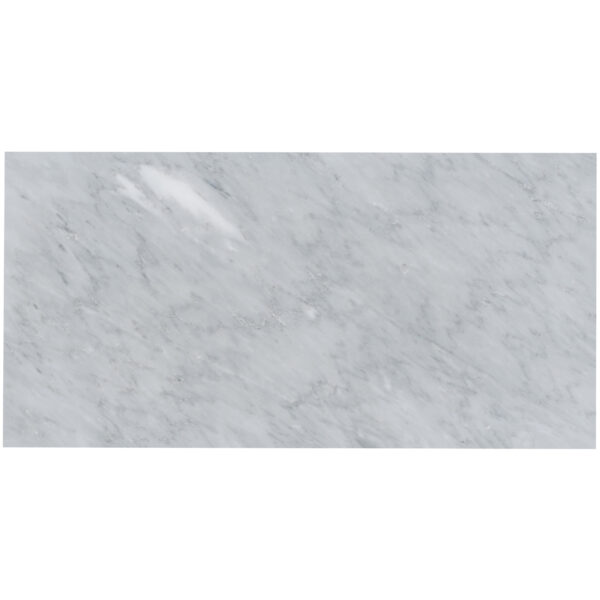 Hampton Carrara Polished Marble Wall and Floor Tile - 12 x 24 in. - Image 2