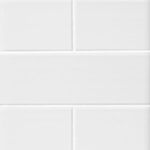 Imperial Bianco Gloss Ceramic Subway Wall Tile 1