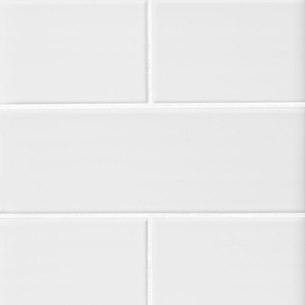 Imperial Bianco Gloss Ceramic Subway Wall Tile 1