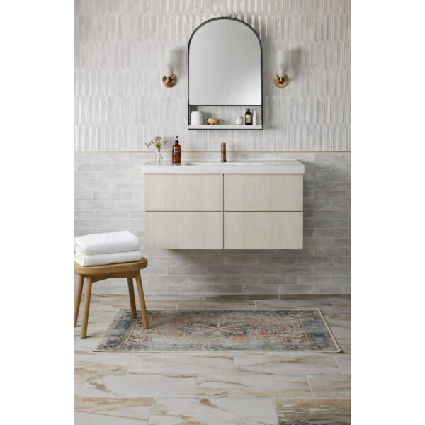 Splendours White Ceramic Subway Wall Tile - 3 x 12 in. - Image 4