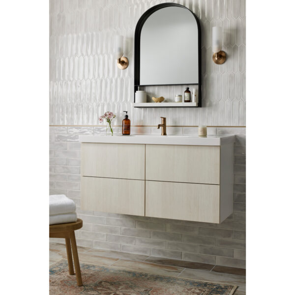 Splendours White Ceramic Subway Wall Tile - 3 x 12 in. - Image 3
