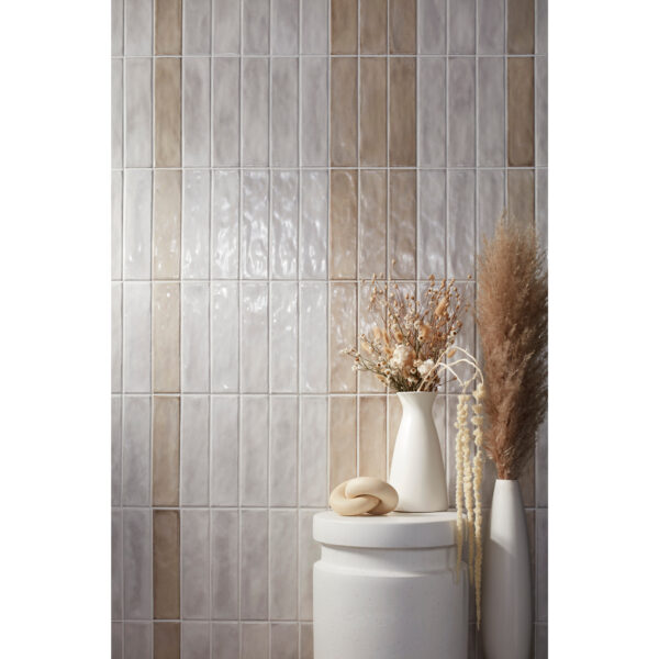 Splendours White Ceramic Subway Wall Tile - 3 x 12 in. - Image 2