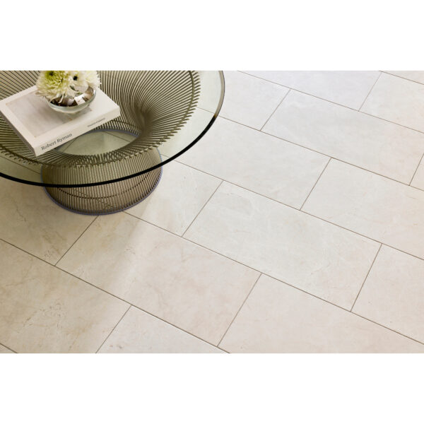 Arctic White Brushed Marble Wall and Floor Tile - 12 x 24 in. - Image 3