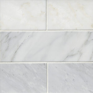 Hampton Carrara Polished Marble Subway Wall and Floor Tile 1