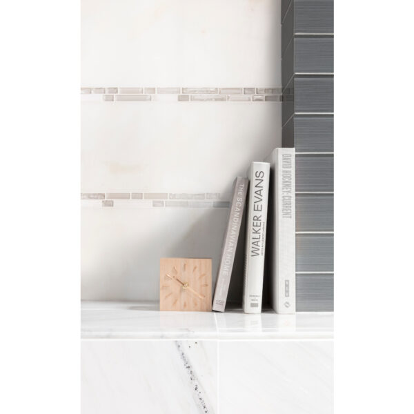 Hampton Carrara Polished Marble Wall and Floor Tile - 8 x 19.5 in. - Image 4