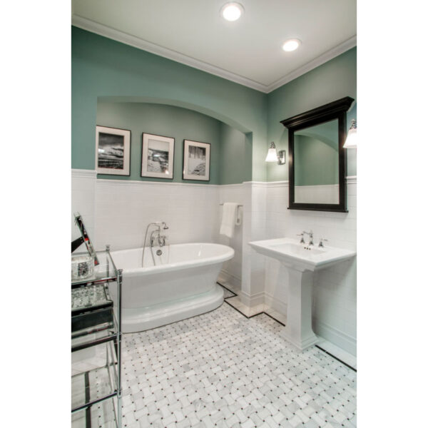 Imperial Bianco Gloss Ceramic Subway Wall Tile 1