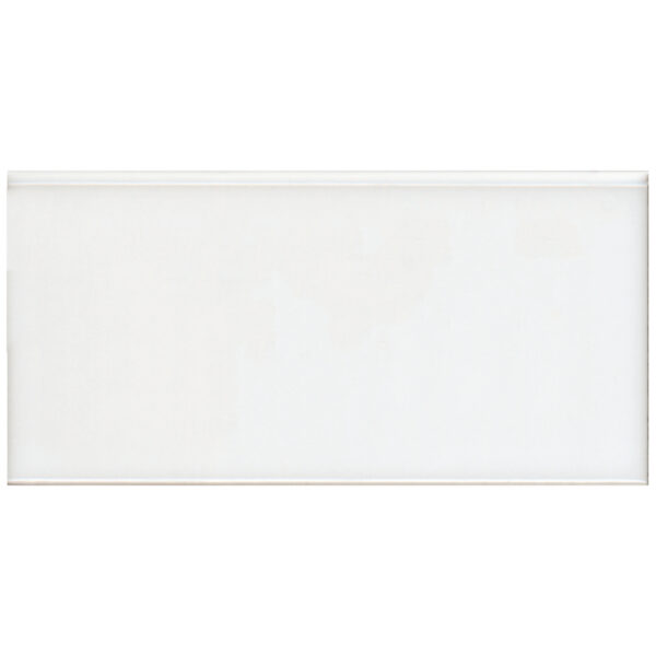 Imperial Bianco Gloss Ceramic Subway Wall Tile - 4 x 8 in. - Image 3