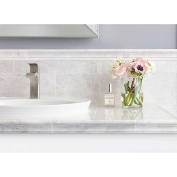 Meram Blanc Carrara Marble Floor and Wall Tile 8 x 18 in. - Image 3