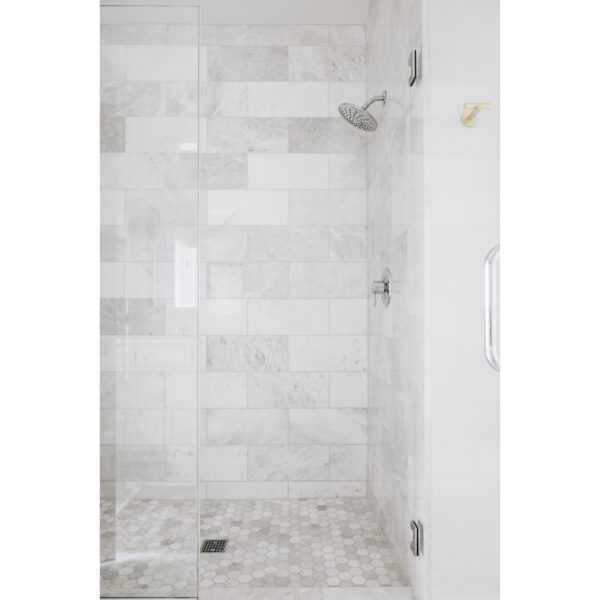 Meram Blanc Carrara Marble Floor and Wall Tile 8 x 18 in. - Image 2