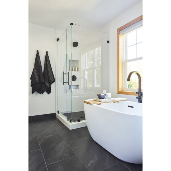 Parallelo Nero Porcelain Wall and Floor Tile - 15 x 30 in. - Image 3