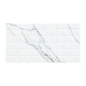 DYMO STATUARY CHEX WHITE 12X24 GLOSSY