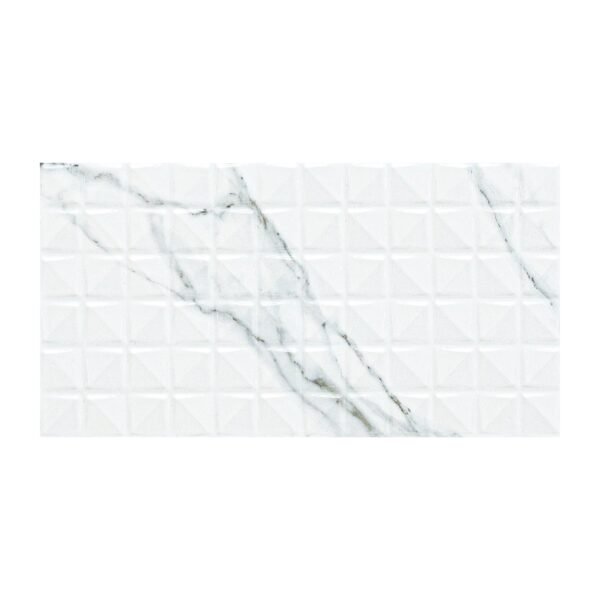 DYMO STATUARY CHEX WHITE 12X24 GLOSSY