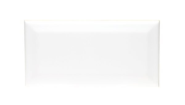 WHITE GLOSSY 3X6 BEVELED